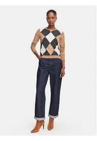 Marella Sweter Carabo 2625366131 Brązowy jasny Regular Fit. Kolor: brązowy. Materiał: wiskoza #2