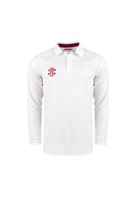 GRAY-NICOLLS - Profesjonalna koszulka z długim rękawem Gray-Nicolls V2. Kolor: wielokolorowy, biały, brązowy. Długość rękawa: długi rękaw. Długość: długie #1