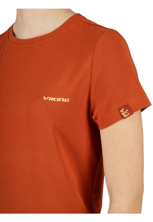 Viking - T-shirt damski VIKING Harvi Bamboo. Kolor: pomarańczowy. Sport: turystyka piesza