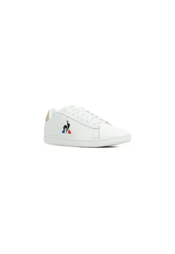 Buty Le Coq Sportif Courtset, Dla obu płci. Kolor: biały. Materiał: materiał, skóra ekologiczna