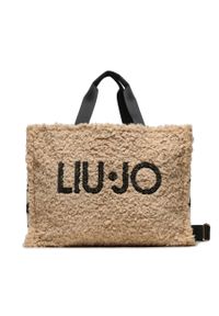 Torebka Liu Jo L Tote Fake Fur 2F3099 E0305 Check Black B3435. Kolor: beżowy #1