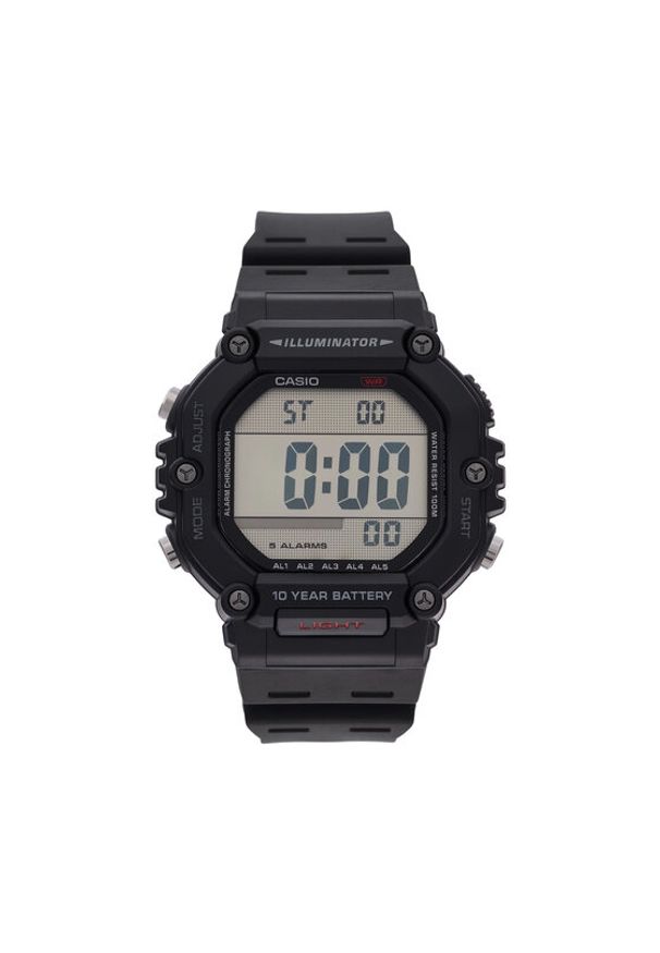 Casio Zegarek AE-1600H-1AVEF Czarny. Kolor: czarny