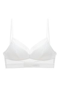 Intica - Braletka bez fiszbin na co dzień Kally. Kolor: biały. Materiał: materiał