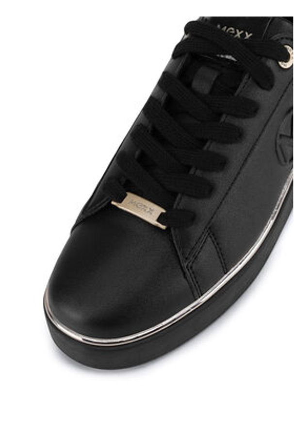 MEXX Sneakersy MI001010543W Czarny. Kolor: czarny. Materiał: skóra, zamsz