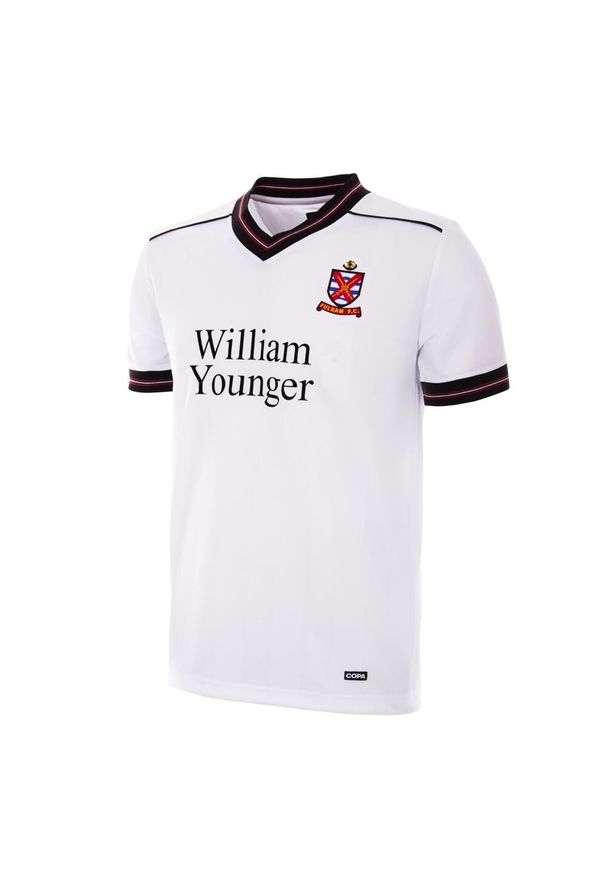 COPA FOOTBALL - Koszulka retro piłkarska dla dorosłych - Fulham FC 1984-85 - Biała. Kolor: biały. Sport: piłka nożna