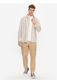 Levi's® Koszula 19587-0255 Beżowy Relaxed Fit. Kolor: beżowy. Materiał: bawełna