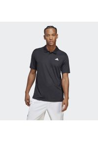 Adidas - Club Tennis Polo Shirt. Typ kołnierza: polo. Kolor: czarny. Materiał: materiał #1