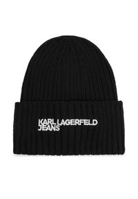 Karl Lagerfeld Jeans Czapka A1W33004 Czarny. Kolor: czarny. Materiał: poliester #1