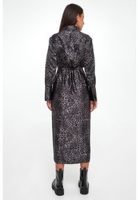 Sukienka midi w panterkę DKNY. Wzór: motyw zwierzęcy. Długość: midi #2