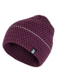 GLENMUIR - Ciepły zimowy kapelusz dla dzieci z elementami odblaskowymi. Kolor: fioletowy. Sezon: zima. Styl: sportowy, elegancki #1