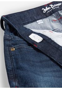 bonprix - Dżinsy chłopięce o kroju loose fit, z regulowanym paskiem, straight. Kolor: niebieski #2