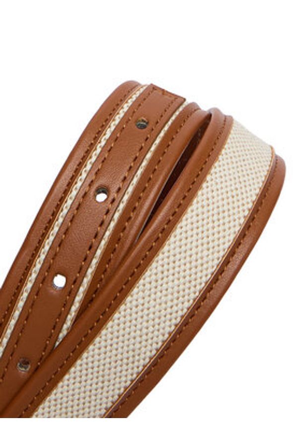 Beverly Hills Polo Club Pasek CEO-BHPC-W2-002-SS26 Beżowy. Kolor: beżowy. Materiał: materiał