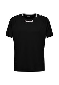 Koszulka sportowa z krótkim rękawem dla dzieci Hummel Core Kids Team Jersey S/S. Kolor: czarny. Materiał: jersey. Długość rękawa: krótki rękaw. Długość: krótkie