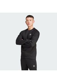 Adidas - adidas Bluza Trefoil Essentials IY4932 Czarny Regular Fit. Kolor: czarny. Materiał: bawełna #1