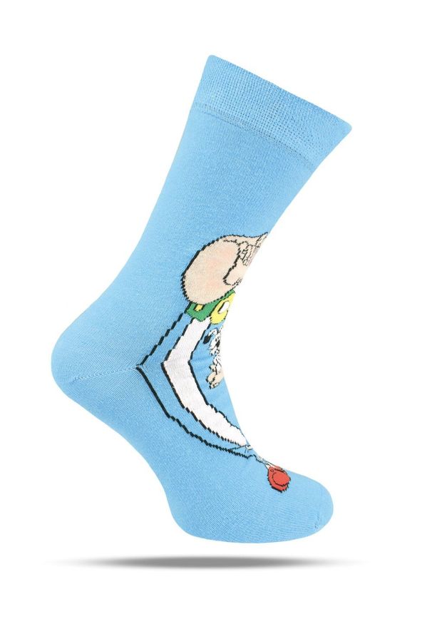 His Story - Skarpetki Bawełniane - Tematyczne - Obelix. Kolor: niebieski. Materiał: elastan, bawełna, poliamid