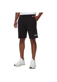 EA7 - Bermuda Core Identity Rozmiar XXL Czarny - 8NPS65PJVRZ-1200. Kolor: czarny. Materiał: bawełna #1