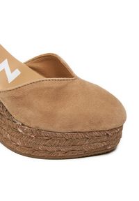 Manebi Espadryle Hamptons Heart-Shaped Wedge Espadrilles W 1.6 WH Beżowy. Kolor: beżowy. Materiał: skóra, zamsz #2