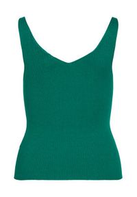 Vila Top Wennie 14104135 Zielony Regular Fit. Kolor: zielony. Materiał: wiskoza #2