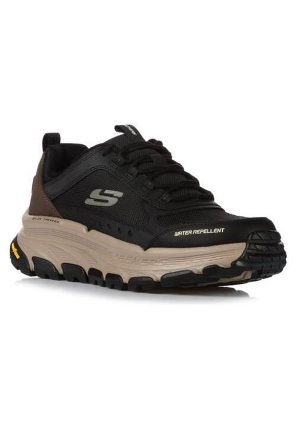 skechers - Buty do chodzenia męskie Skechers Dlux Trekker. Kolor: czarny. Materiał: tkanina, materiał, syntetyk. Sport: turystyka piesza