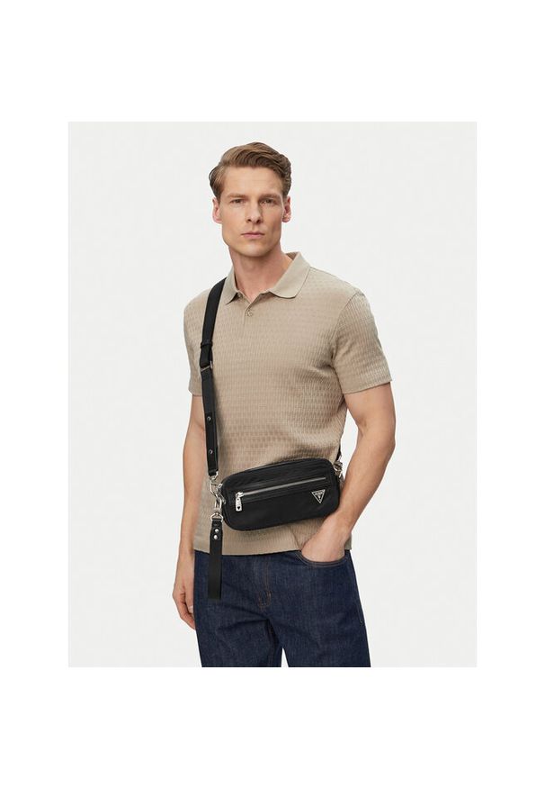 Saszetka Guess. Kolor: czarny