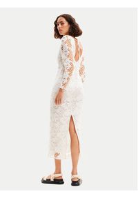 Desigual Sukienka letnia Sandalo 24SWVW50 Biały Slim Fit. Kolor: biały. Materiał: bawełna. Sezon: lato #6