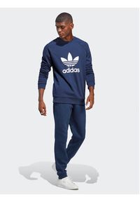 Adidas - adidas Bluza Adicolor Classics Trefoil Crewneck Sweatshirt IA4853 Niebieski Regular Fit. Kolor: niebieski. Materiał: bawełna