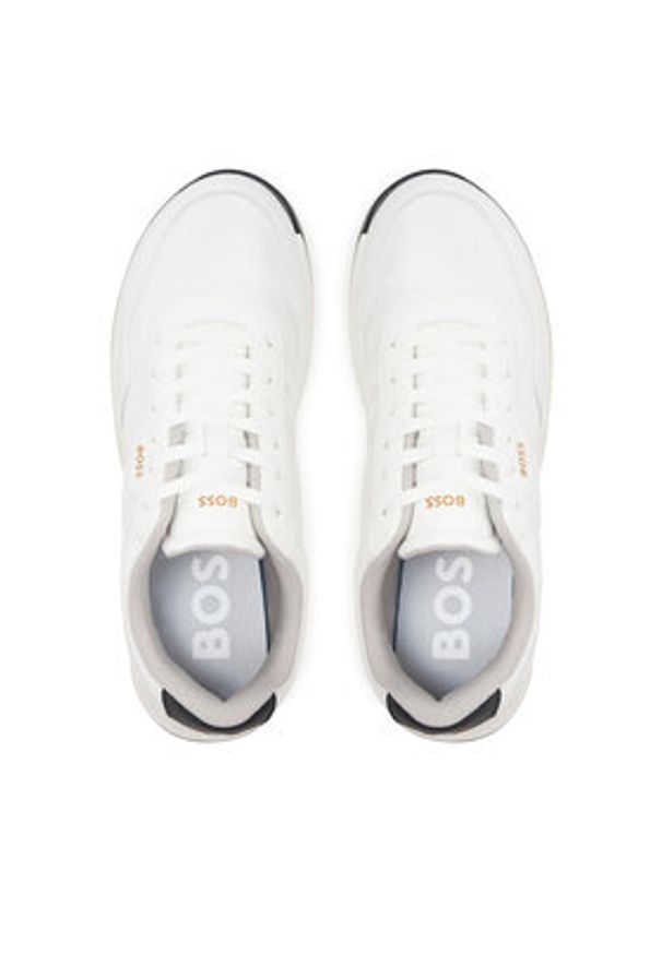 BOSS Sneakersy Titanium Runn nypu 50536481 Biały. Kolor: biały. Materiał: materiał