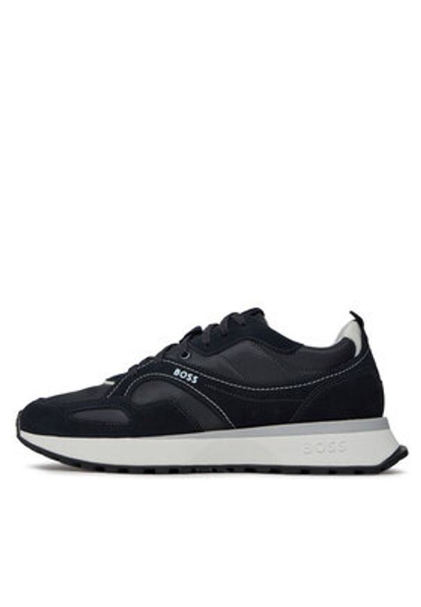 BOSS - Boss Sneakersy Jonah Runn 50513179 Granatowy. Kolor: niebieski. Materiał: materiał