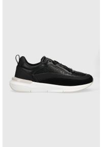 Calvin Klein sneakersy FLEXI RUNNER LACE UP - EPI MONO kolor czarny HW0HW01662. Nosek buta: okrągły. Zapięcie: sznurówki. Kolor: czarny. Materiał: guma #1