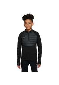 Nike - Dziecięca/niemowlęca Koszulka Academy ThermaFit Drill Top. Kolor: czarny