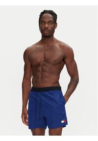 TOMMY HILFIGER - Tommy Hilfiger Szorty kąpielowe UM0UM03455 Niebieski Regular Fit. Kolor: niebieski. Materiał: syntetyk #4