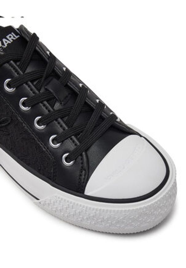 Karl Lagerfeld - KARL LAGERFELD Trampki Kampus Max III KL60611F Czarny. Kolor: czarny. Materiał: materiał