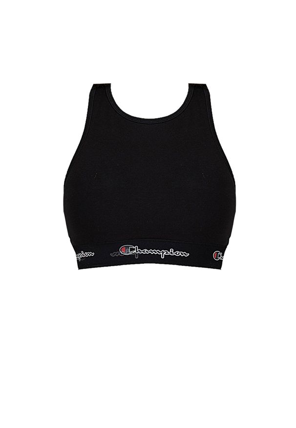 Champion Stanik "Sport Bra" | 114559 | Sport Bra | Kobieta | Czarny. Kolor: czarny. Materiał: bawełna, elastan. Wzór: nadruk