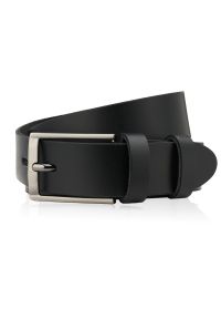 Pasek skórzany 130 cm czarny PAOLO PERUZZI PG-03-BLBL-130. Kolor: czarny. Materiał: skóra. Wzór: paski. Styl: klasyczny, casual, elegancki #1