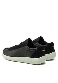 ecco - ECCO Sneakersy Soft Zero W 22025351052 Czarny. Kolor: czarny. Materiał: skóra, zamsz #6