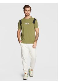 Fila T-Shirt Bormio FAM0175 Zielony Regular Fit. Kolor: zielony. Materiał: bawełna #5