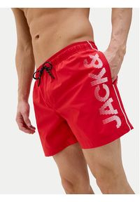 Jack & Jones - Jack&Jones Szorty kąpielowe Maui 12275129 Czerwony Regular Fit. Kolor: czerwony. Materiał: syntetyk #8
