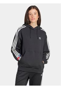 Adidas - adidas Bluza Graphics Floral IU2515 Czarny Loose Fit. Kolor: czarny. Materiał: bawełna