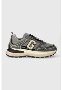 GANT - Gant sneakersy Cazidy kolor szary 27633205.G86. Nosek buta: okrągły. Zapięcie: sznurówki. Kolor: szary. Materiał: skóra, materiał, włókno, guma #1