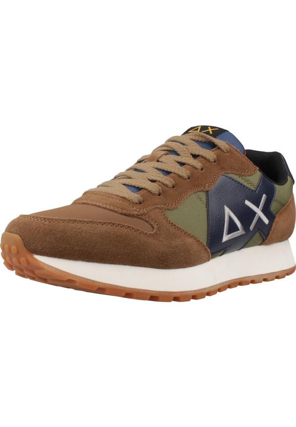 Buty SUN68 JAKI BICOLOR Brązowy. Kolor: brązowy. Materiał: tkanina, skóra. Sport: turystyka piesza
