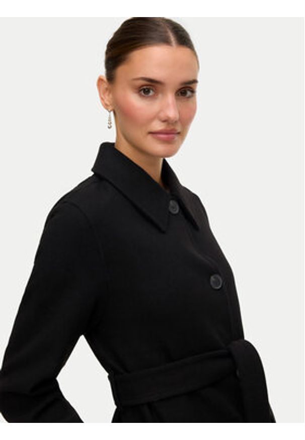 Vero Moda Płaszcz przejściowy Fortune Paris 10331567 Czarny Regular Fit. Kolor: czarny. Materiał: syntetyk
