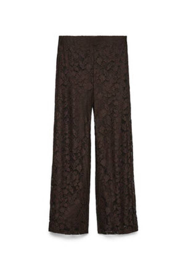 Vero Moda Spodnie materiałowe Neline 10335568 Brązowy Regular Fit. Kolor: brązowy. Materiał: syntetyk