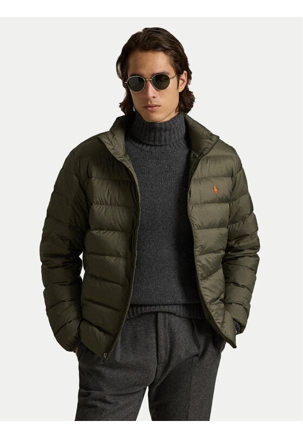 Polo Ralph Lauren Kurtka puchowa 710967774007 Zielony Regular Fit. Typ kołnierza: polo. Kolor: zielony. Materiał: syntetyk