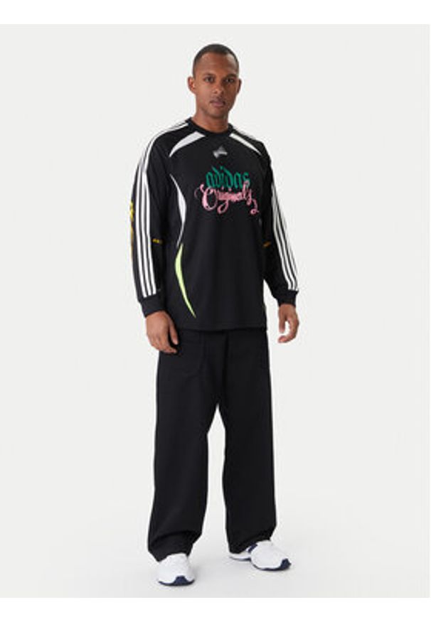 Adidas - adidas Longsleeve Spiders Goalkeeper JW0201 Czarny Loose Fit. Kolor: czarny. Materiał: syntetyk. Długość rękawa: długi rękaw