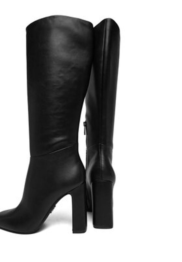 Steve Madden Kozaki Ally SM11002627 Czarny. Kolor: czarny. Materiał: skóra
