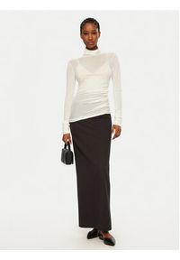 MAX&Co. Golf 2516941041200 Biały Regular Fit. Typ kołnierza: golf. Kolor: biały. Materiał: lyocell #4