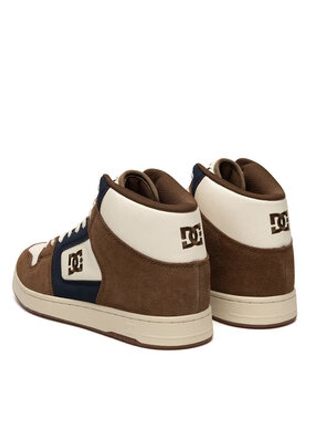 DC Sneakersy MANTECA 4 HI ADYS100743-TB2 Brązowy. Kolor: brązowy. Materiał: zamsz, skóra