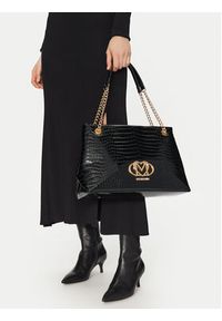 Love Moschino - LOVE MOSCHINO Torebka JC4045PP1MLE100A Czarny. Kolor: czarny. Materiał: skórzane #5
