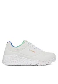 skechers - Skechers Sneakersy UNO LITE 310456L WMLT Biały. Kolor: biały. Materiał: syntetyk, materiał #1