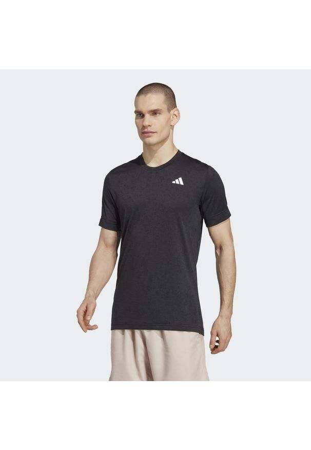 Koszulka do tenisa męska Adidas Tennis FreeLift Tee. Kolor: czarny. Materiał: materiał. Sport: tenis